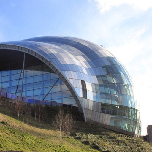 The Sage Gateshead is an icon on the Quayside