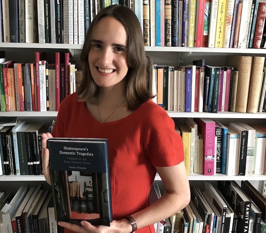 Emma Whipday who is the joint winner of 2020's Shakespeare’s Globe Book Award