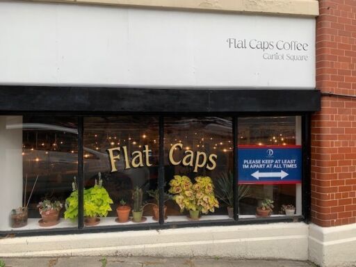 Flat Caps Coffee in an independent coffee shop in Newcastle